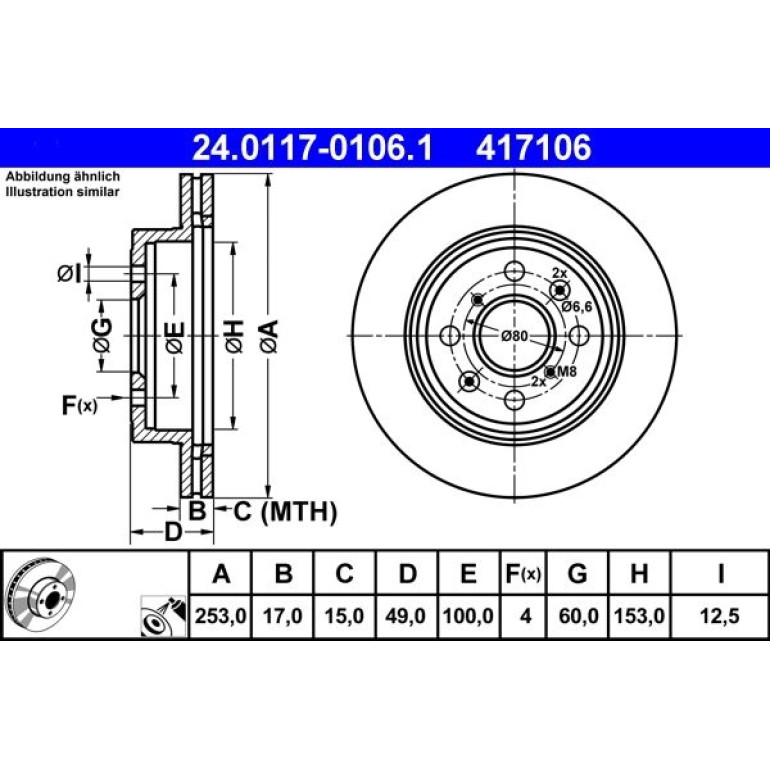Bremsscheibe 24.0117-0106.1