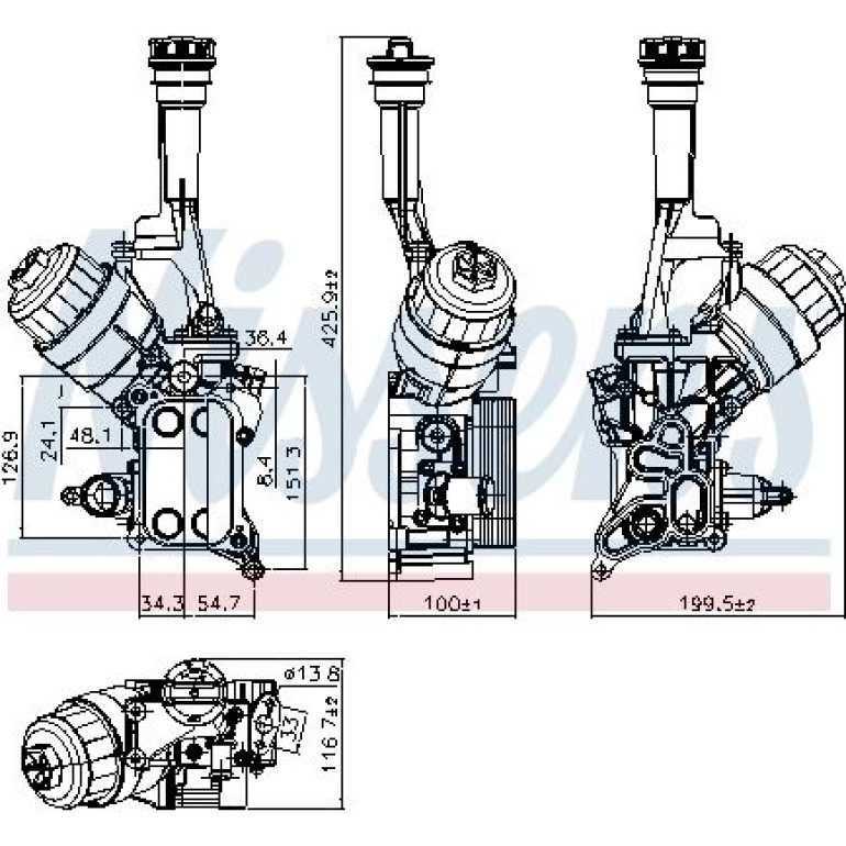 Ölkühler, Motoröl 90928