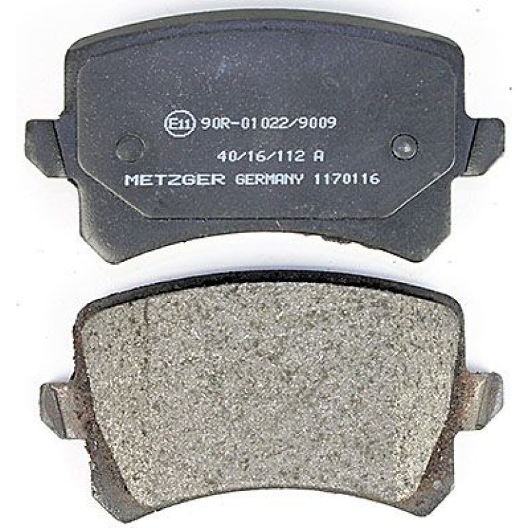 Bremsbelagsatz, Scheibenbremse 1170116 Bremsbelagsatz, Scheibenbremse 1170116