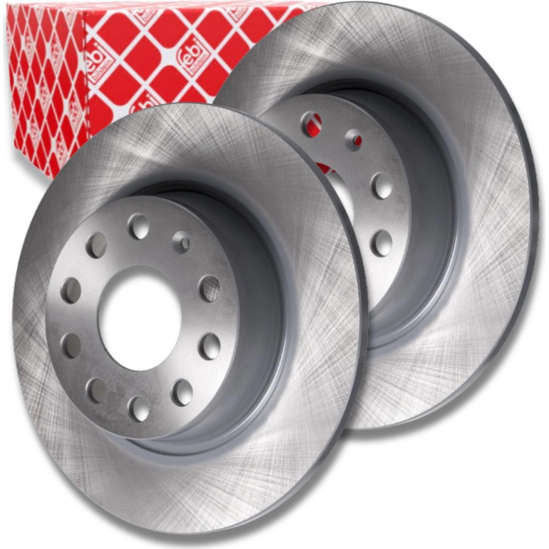 FEBI Bremsscheiben Ø272mm + Beläge HINTEN für VW Golf 6 Touran Audi SEAT FEBI Bremsscheiben Ø272mm + Beläge HINTEN für VW Golf 6 Touran Audi SEAT