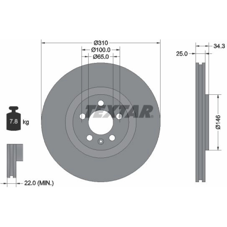 Bremsscheibe 92275905 Bremsscheibe 92275905
