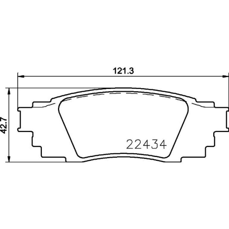 Bremsbelagsatz, Scheibenbremse 8DB 355 025-121 Bremsbelagsatz, Scheibenbremse 8DB 355 025-121