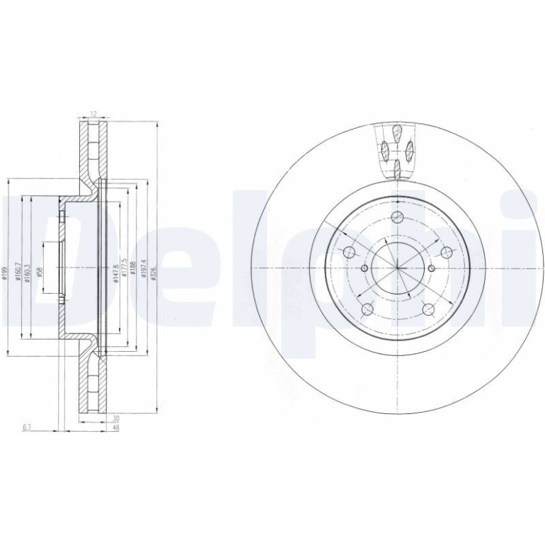 Bremsscheibe BG9055 Bremsscheibe BG9055