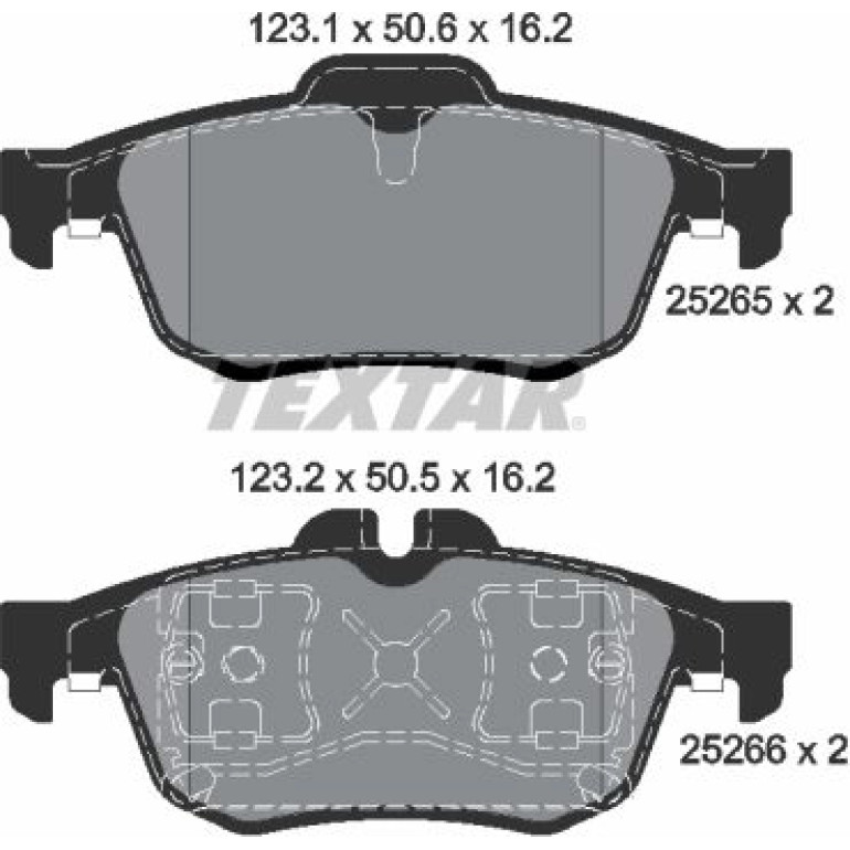 Bremsbelagsatz, Scheibenbremse 2526501 Bremsbelagsatz, Scheibenbremse 2526501