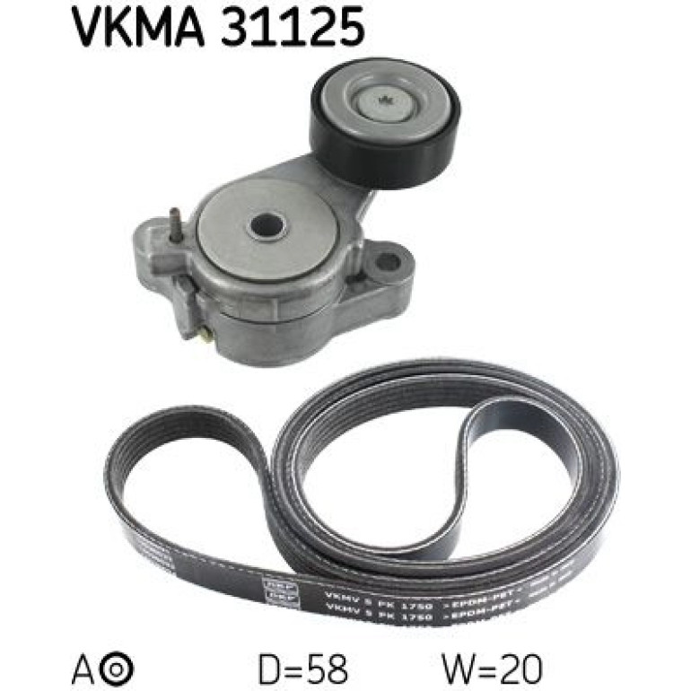 Keilrippenriemensatz VKMA 31125 Keilrippenriemensatz VKMA 31125