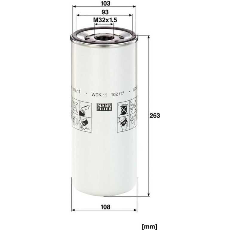 Kraftstofffilter WDK 11 102/17 Kraftstofffilter WDK 11 102/17