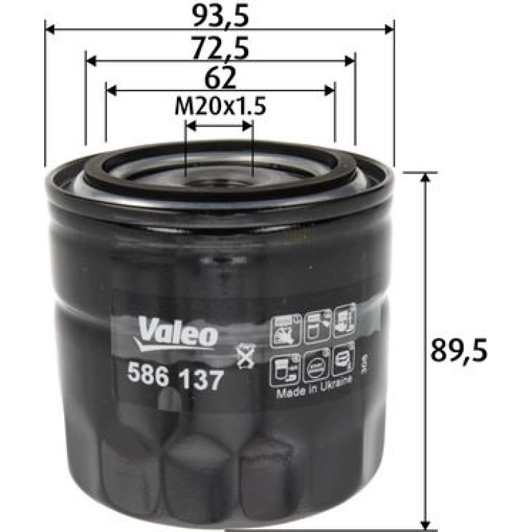 Ölfilter 586137 Ölfilter 586137