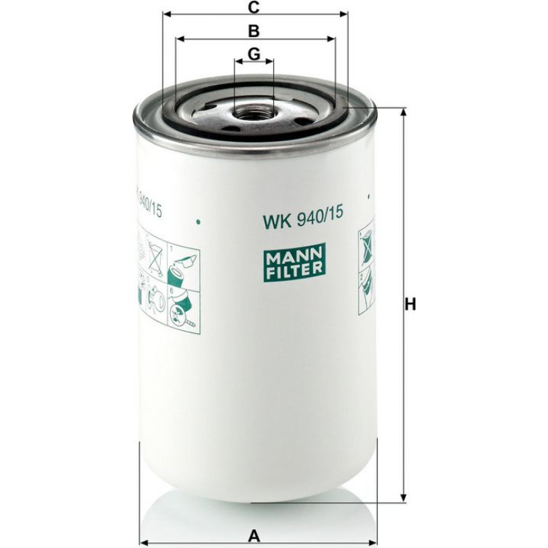 Kraftstofffilter WK 940/15 Kraftstofffilter WK 940/15