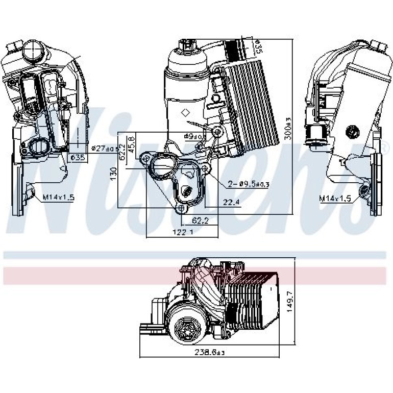 Ölkühler, Motoröl 90953