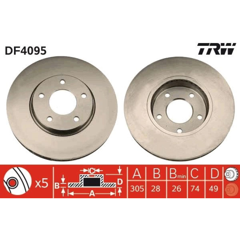 Bremsscheibe DF4095