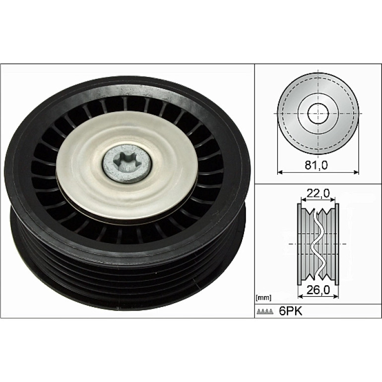 Umlenk-/Führungsrolle, Keilrippenriemen 532 0678 10 Umlenk-/Führungsrolle, Keilrippenriemen 532 0678 10