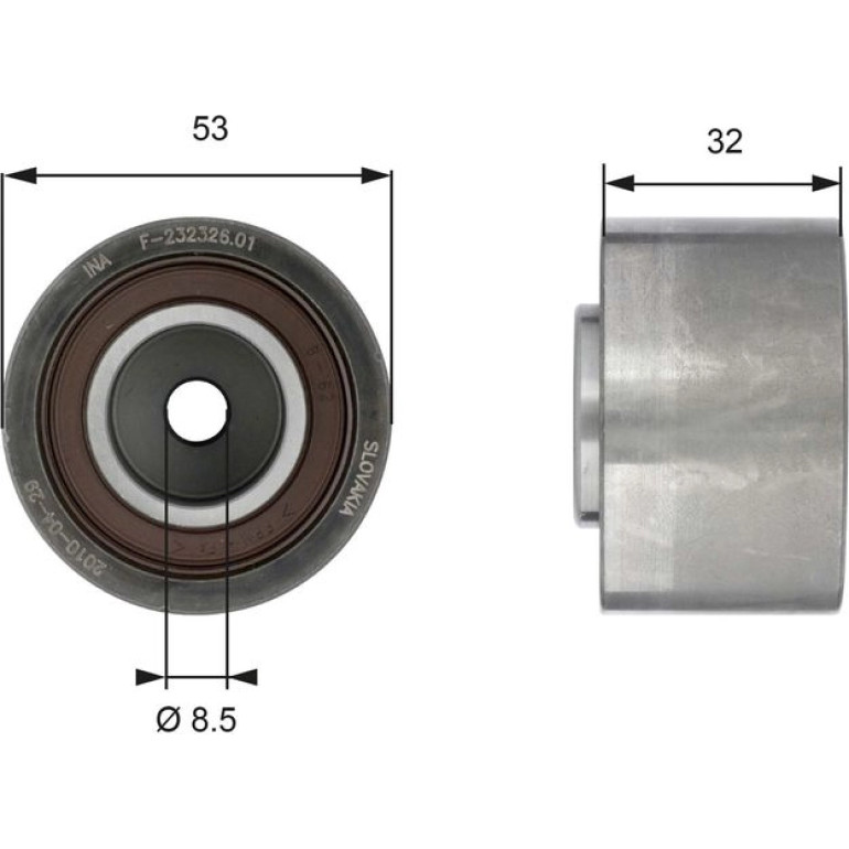 Umlenk-/Führungsrolle, Zahnriemen T42179