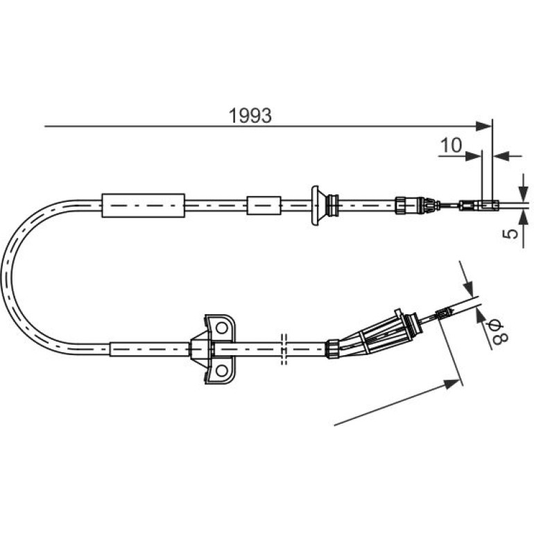 Seilzug, Feststellbremse 1 987 477 819 Seilzug, Feststellbremse 1 987 477 819