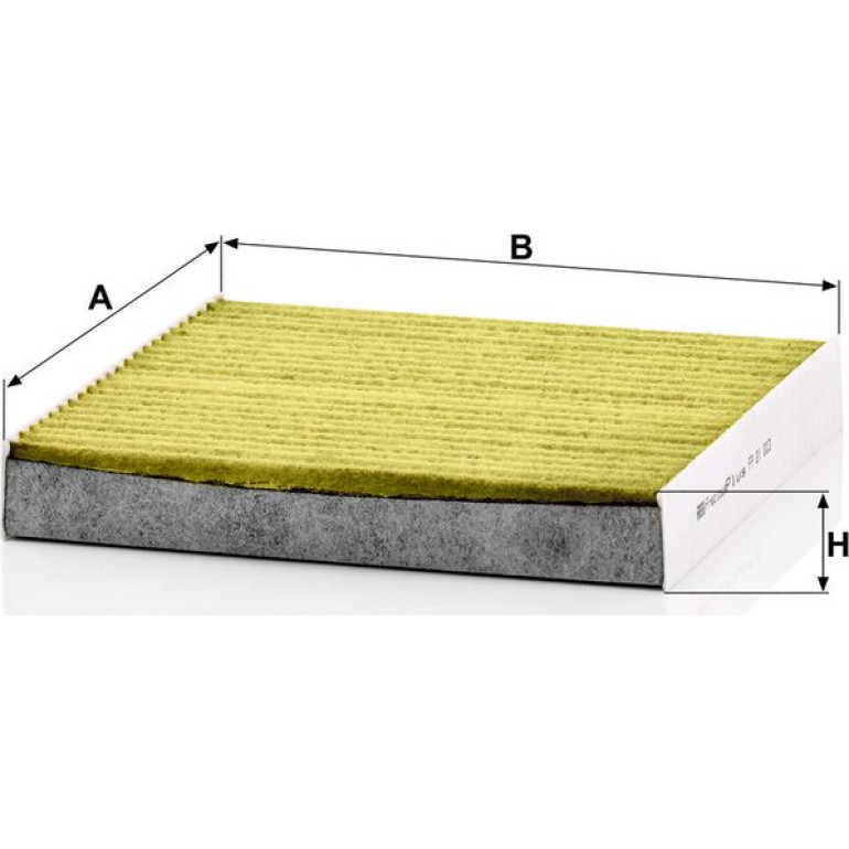 MANN-FILTER FP 21 003 Innenraumfilter FreciousPlus Aktivkohlefilter mit Polyphenol, antibakteriell, Feinstaubfilter (PM 2.5)