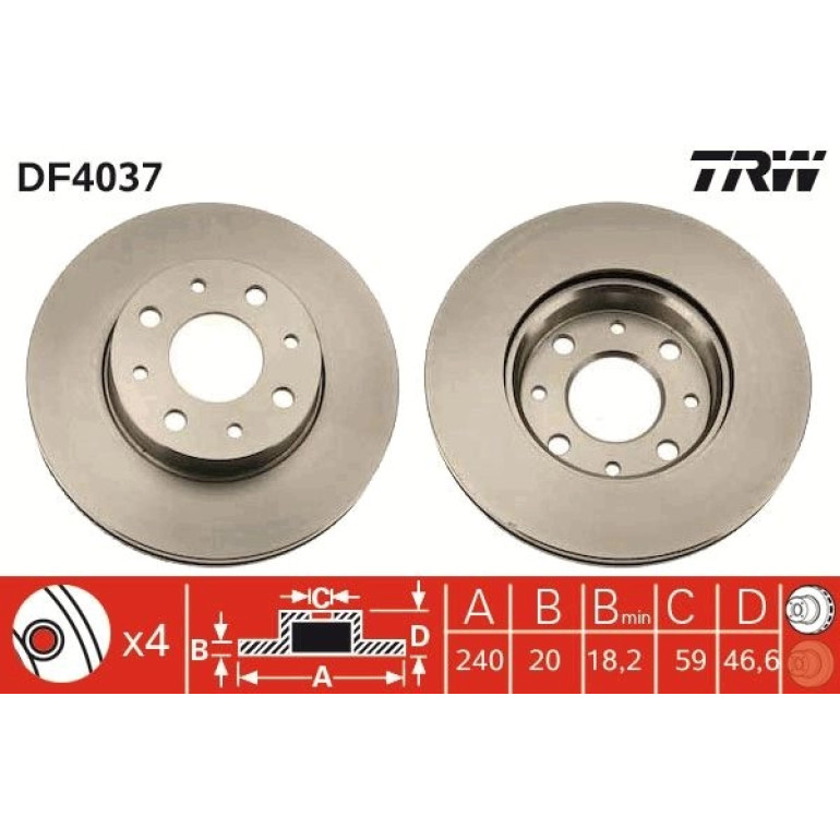 Bremsscheibe DF4037