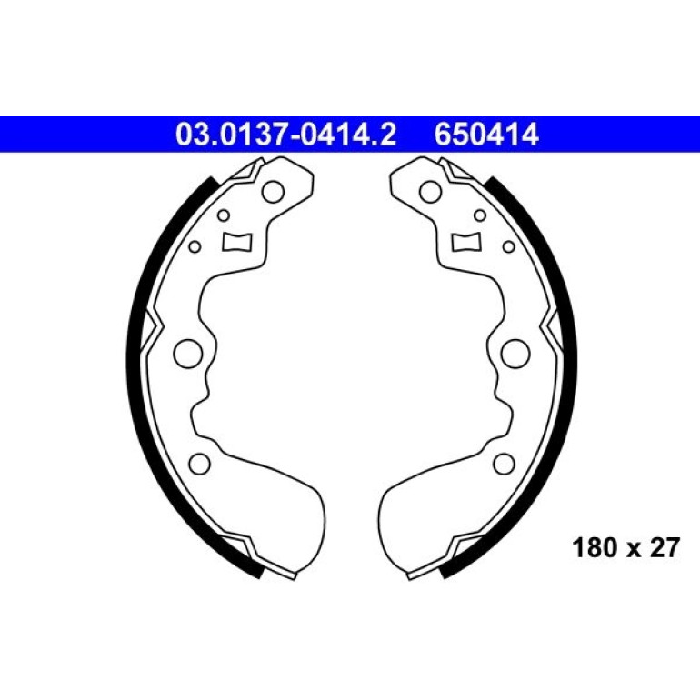 Bremsbackensatz 03.0137-0414.2