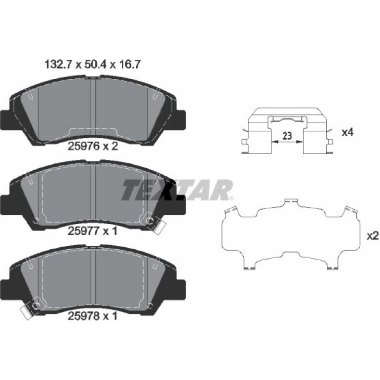 Bremsbelagsatz, Scheibenbremse 2597601 Bremsbelagsatz, Scheibenbremse 2597601