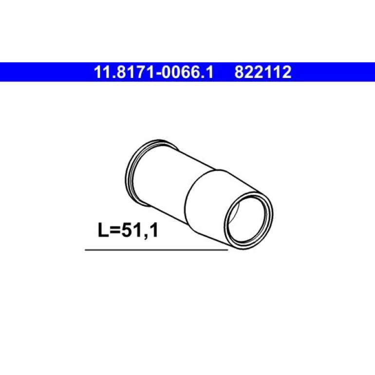 Führungshülse, Bremssattel 11.8171-0066.1 Führungshülse, Bremssattel 11.8171-0066.1