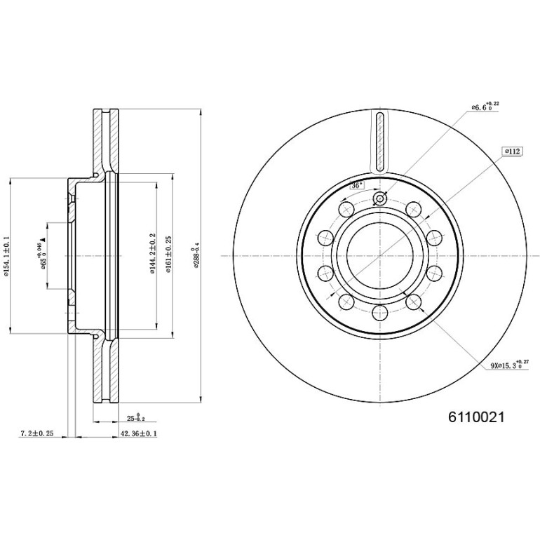 Bremsscheibe 6110021