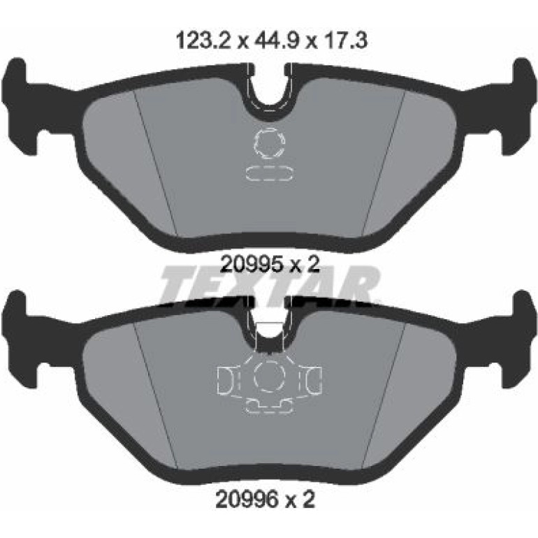 Bremsbelagsatz, Scheibenbremse 2099501