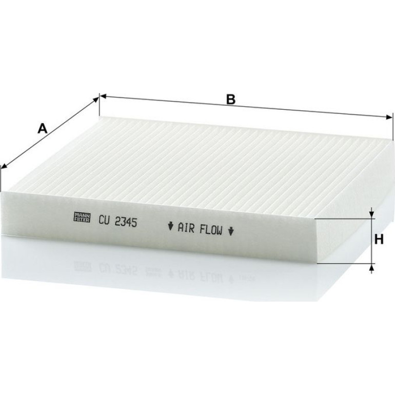 MANN-FILTER CU 2345 Innenraumfilter, Partikelfilter MANN-FILTER CU 2345 Innenraumfilter, Partikelfilter