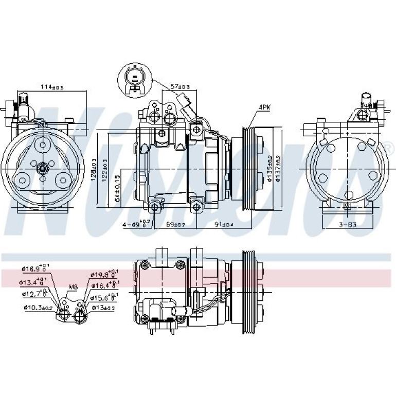 Kompressor, Klimaanlage 89274 Kompressor, Klimaanlage 89274