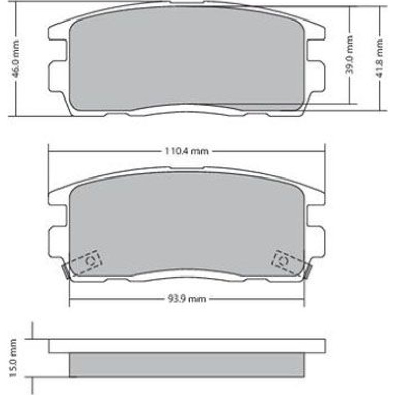 Bremsbelagsatz, Scheibenbremse 1170256 Bremsbelagsatz, Scheibenbremse 1170256