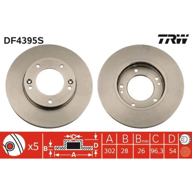 Bremsscheibe DF4395S Bremsscheibe DF4395S