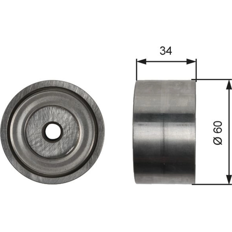 Umlenk-/Führungsrolle, Keilrippenriemen T36480 Umlenk-/Führungsrolle, Keilrippenriemen T36480