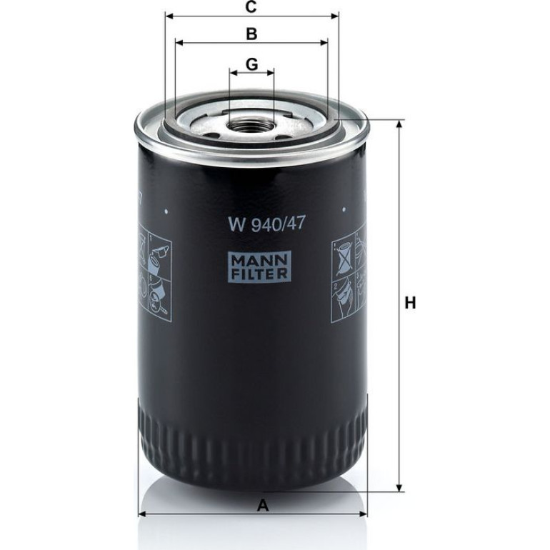 Ölfilter W 940/47