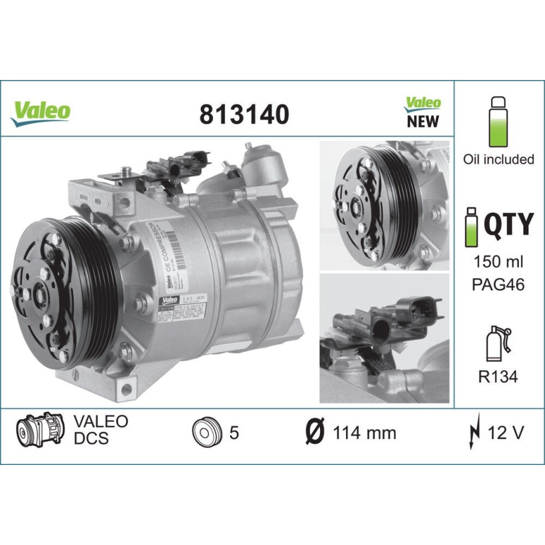Kompressor, Klimaanlage 813140 Kompressor, Klimaanlage 813140