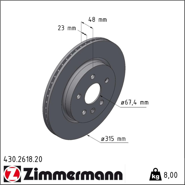 Bremsscheibe 430.2618.20
