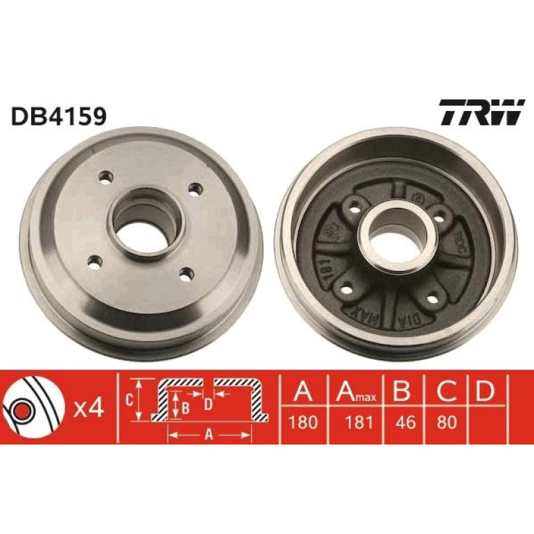 Bremstrommel DB4159
