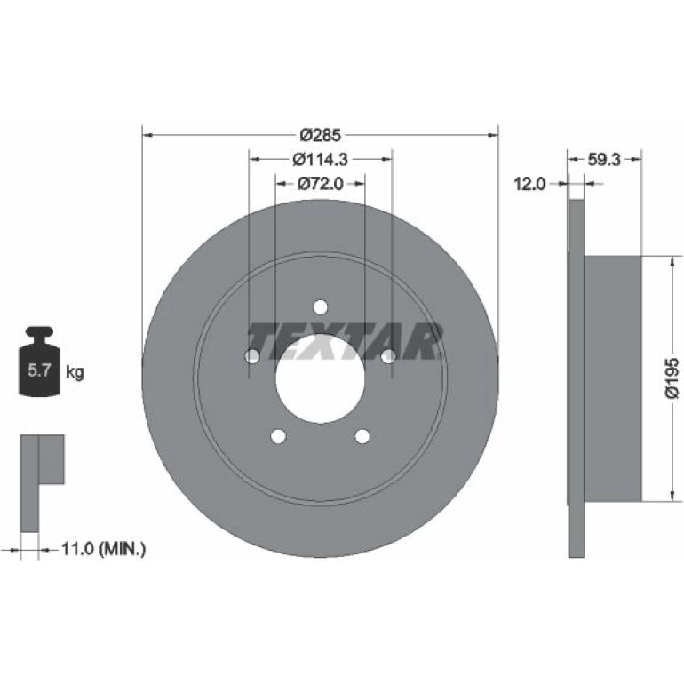 Bremsscheibe 92194003 Bremsscheibe 92194003