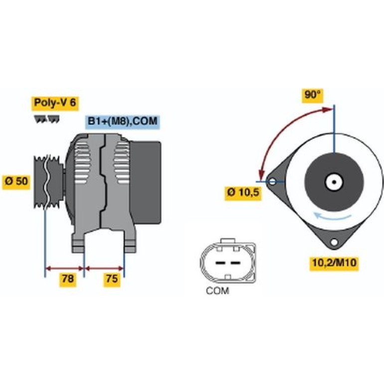 Generator 0 124 525 026 Generator 0 124 525 026