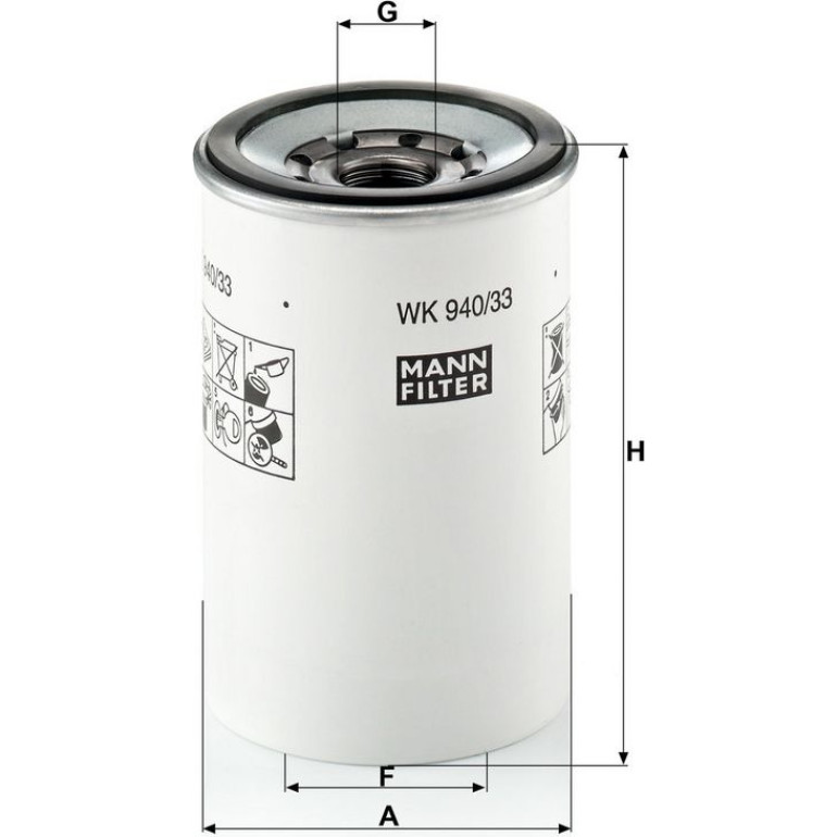 Kraftstofffilter WK 940/33 X