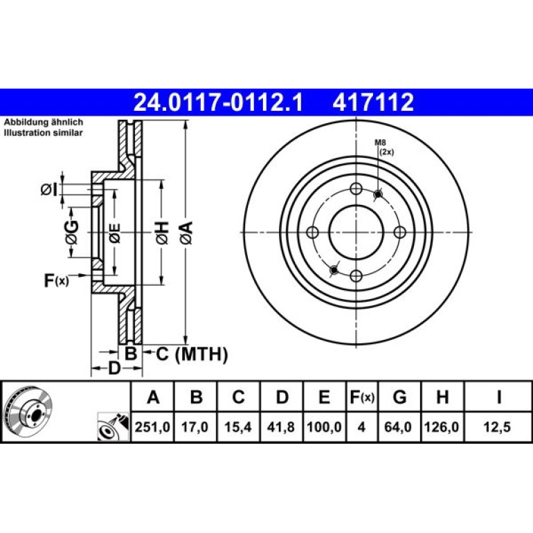 Bremsscheibe 24.0117-0112.1