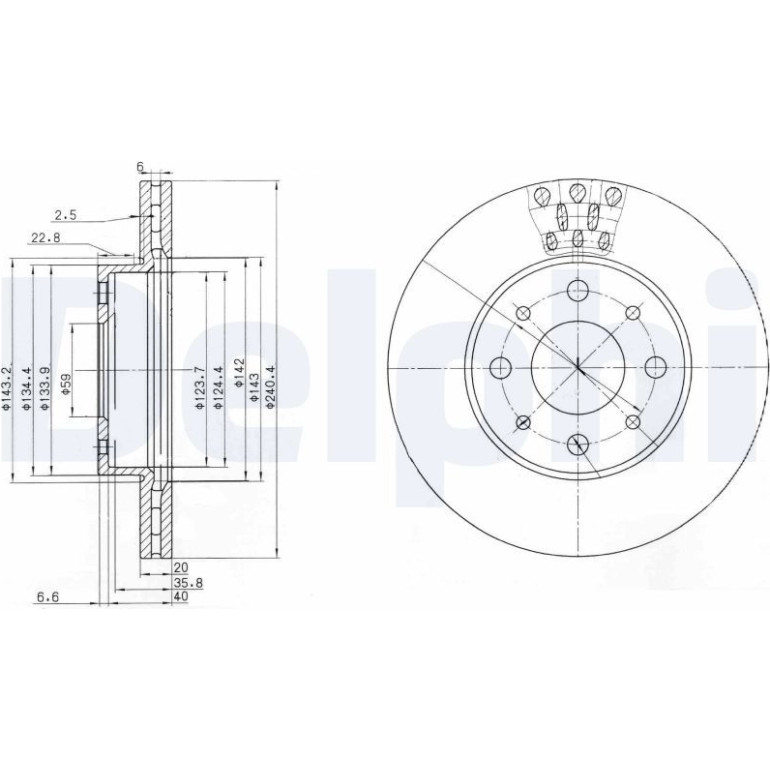 Bremsscheibe BG3425 Bremsscheibe BG3425