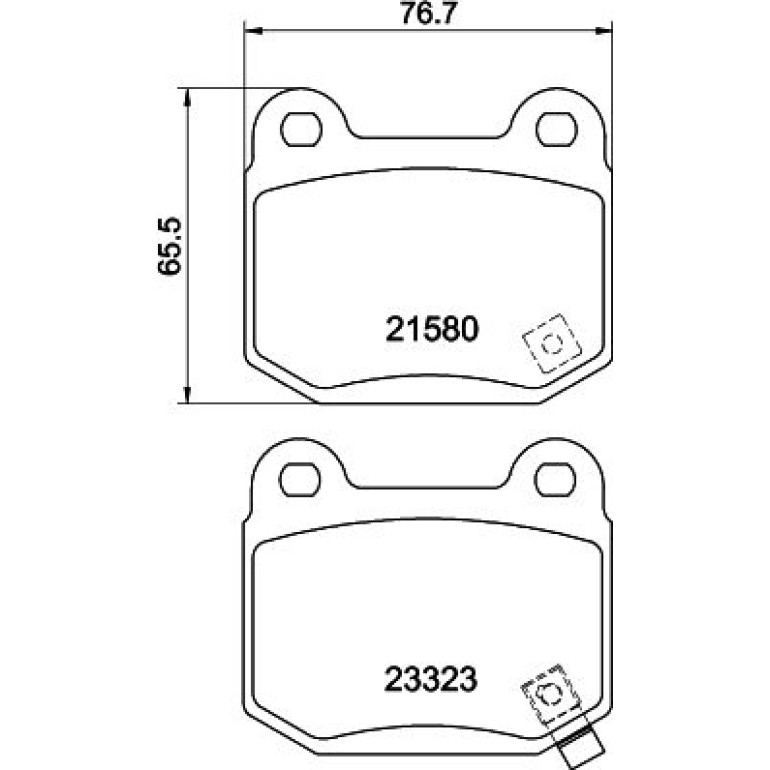 Bremsbelagsatz, Scheibenbremse 8DB 355 010-691 Bremsbelagsatz, Scheibenbremse 8DB 355 010-691
