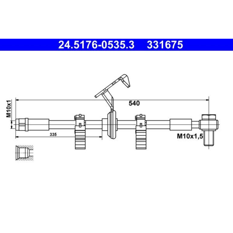 Bremsschlauch 24.5176-0535.3 Bremsschlauch 24.5176-0535.3