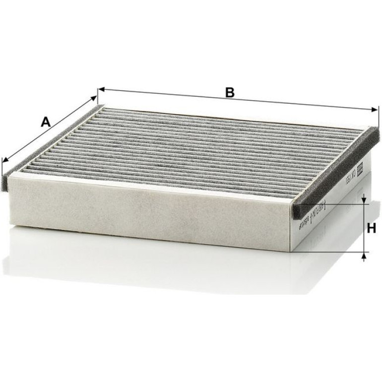 MANN-FILTER CUK 1931-2 Innenraumfilter, Aktivkohlefilter MANN-FILTER CUK 1931-2 Innenraumfilter, Aktivkohlefilter