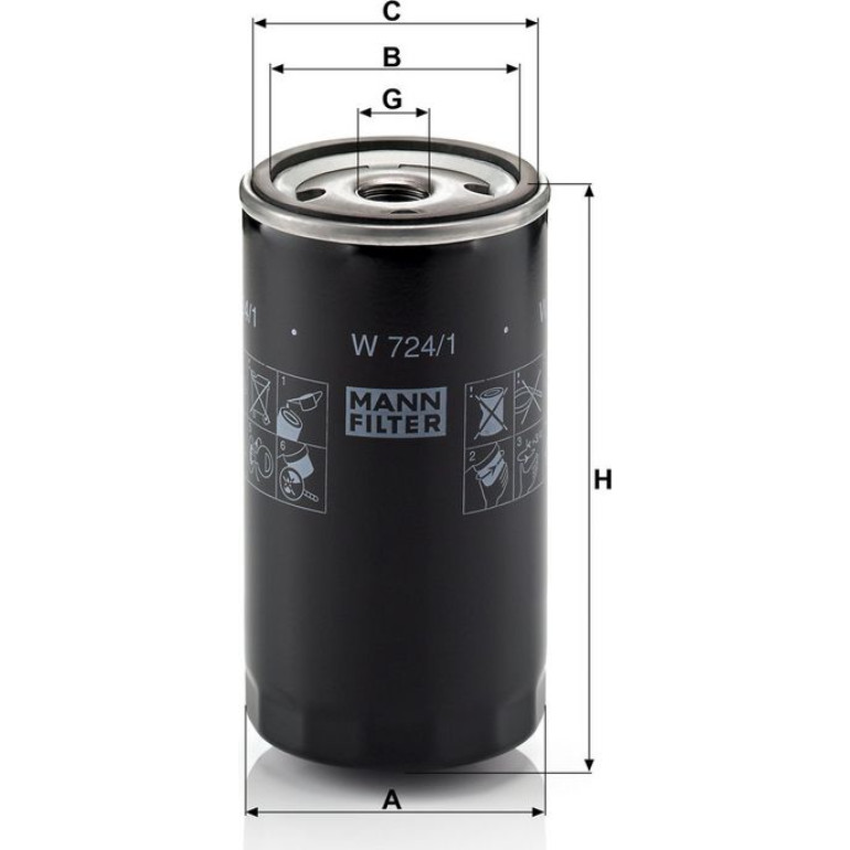 Ölfilter W 724/1