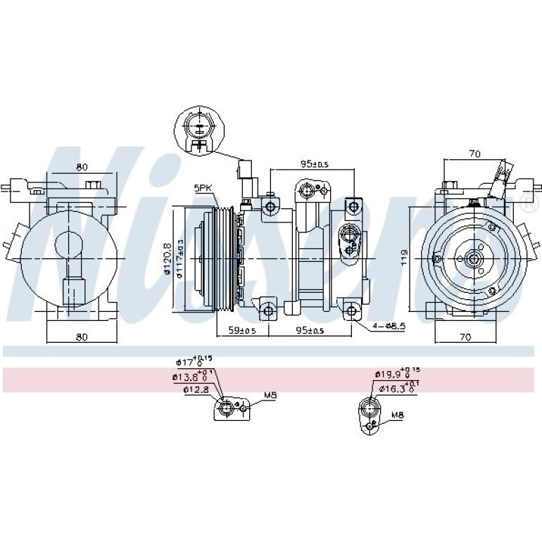 Kompressor, Klimaanlage 890683 Kompressor, Klimaanlage 890683