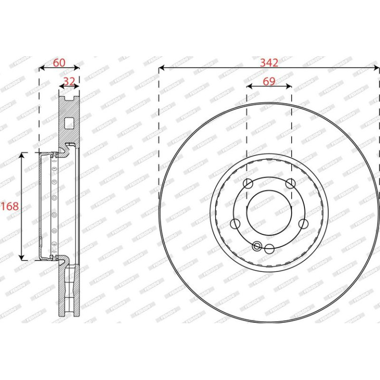Bremsscheibe DDF2713VC-1