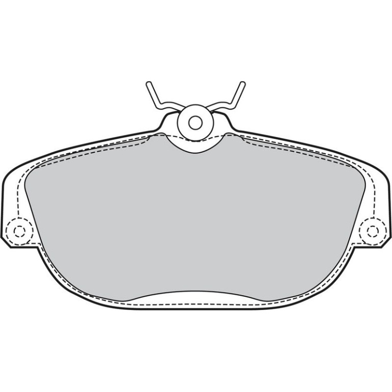 Bremsbelagsatz, Scheibenbremse 598695