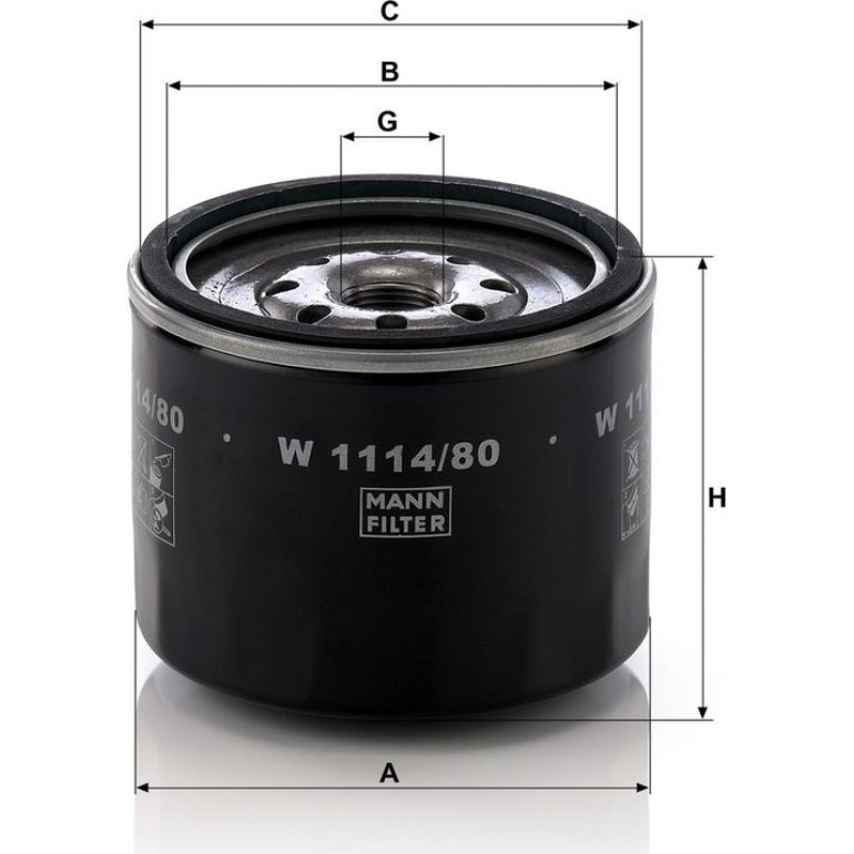 Ölfilter W 1114/80