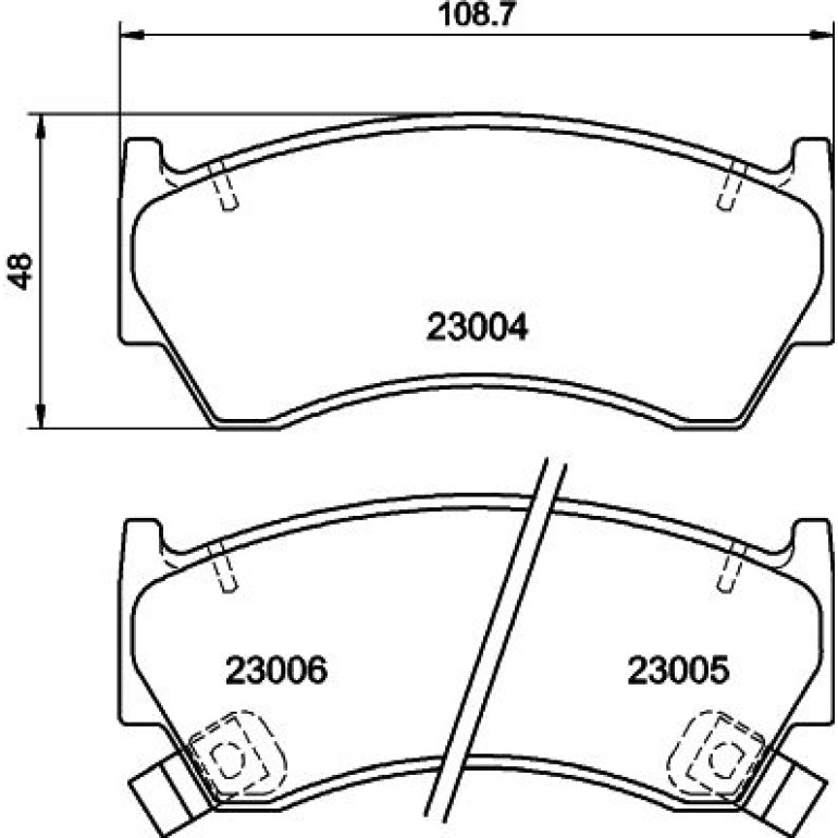 Bremsbelagsatz, Scheibenbremse 8DB 355 016-661 Bremsbelagsatz, Scheibenbremse 8DB 355 016-661