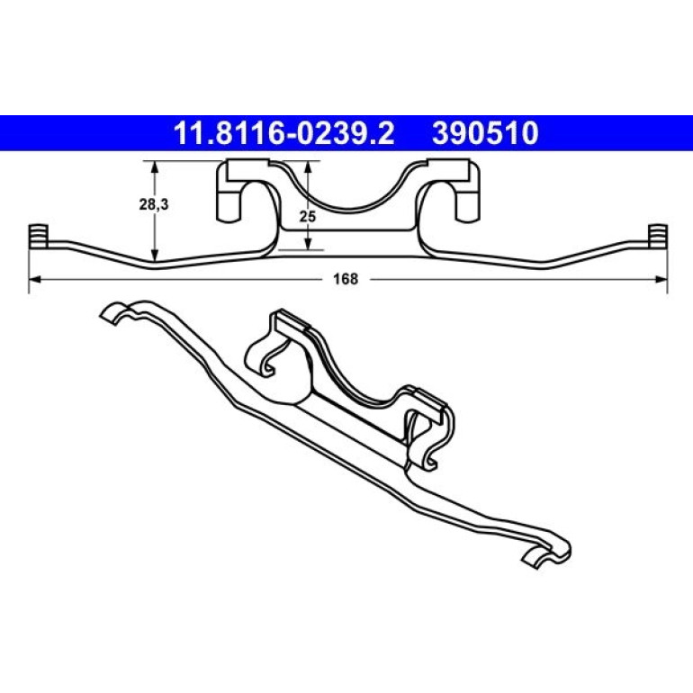 Feder, Bremssattel 11.8116-0239.2 Feder, Bremssattel 11.8116-0239.2