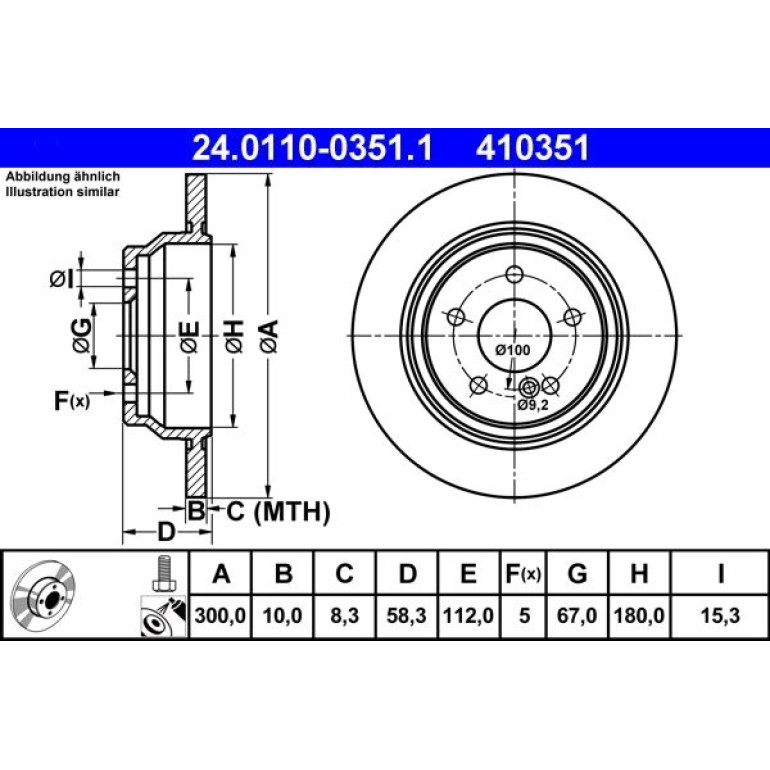 Bremsscheibe 24.0110-0351.1