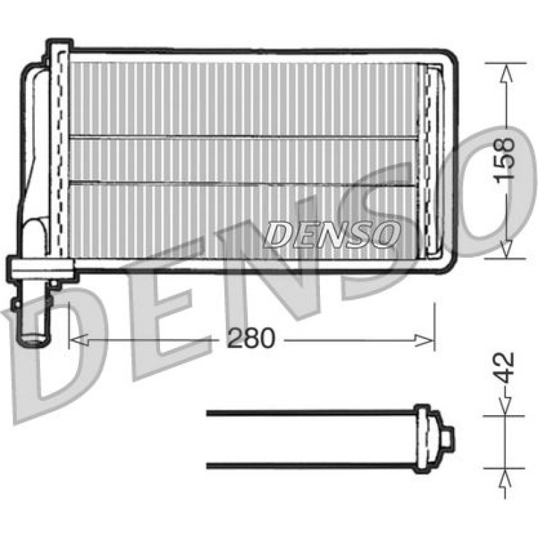 Wärmetauscher, Innenraumheizung DRR01001 Wärmetauscher, Innenraumheizung DRR01001